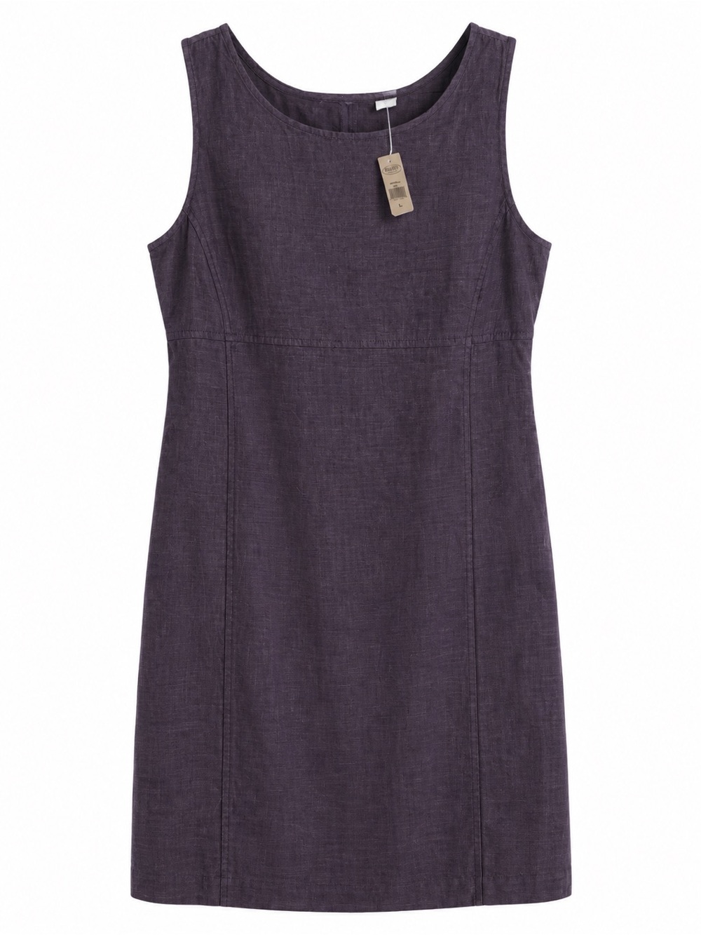 Old Navy 100% Linen Navy Blue Sleeveless Dress Size 12